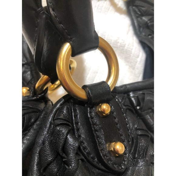 Miu miu woven leather shoulder bag gently used - Picture 15 of 16